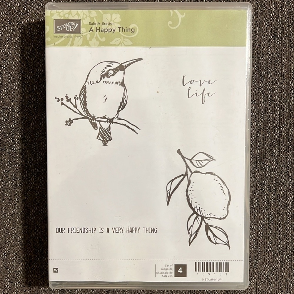 Stampin' Up! A Happy Thing Stamp Set NWT